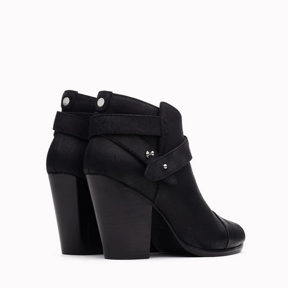 Rag & Bone Harrow Boot bootie black leather 39 - Picture 2 of 7
